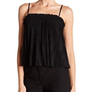 NWT Madewell Nicole Pleated Ruffle Tank, Med.
